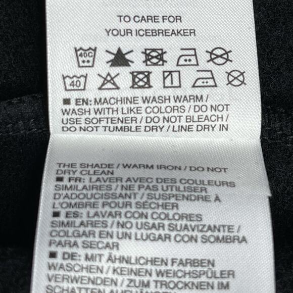 Icebreaker womens Dalston Merino Crewneck Sweatshirt size Small Black New - Picture 12 of 12